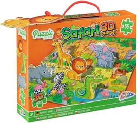 Puzzle 3D safari 55+5