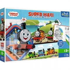 S.CENA Puzzle _24 SUPER MAXI_ - Tomek i przyjaciele / Thomas and Friends FSC Mix 70 #37;