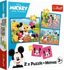 S.CENA Puzzle - _2in1 + memos_ - Poznaj bohaterw Disney / Disney Standard Characters