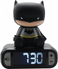 S.CENA Digital alarm clock with Batman 3Dnight light and sound effects