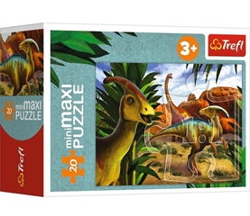 S.CENA Puzzle - _miniMaxi_ - Poznaj świat dinozaurw / Trefl 21138
