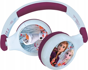 S.CENA 2 in 1 Bluetooth and Wired comfortfoldable Headphones with kids safe volume Frozen design