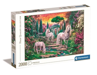 -CLE puzzle 2000 HQ Classical Garden Unicorns 32575