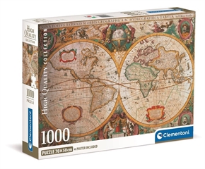 -CLE puzzle 1000 Compact Mappa Antica 39706