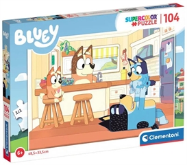 -CLE puzzle 104 maxi SuperKolor Bluey 27169