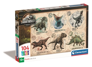 -CLE puzzle 104 SuperKolor Jurassic World 27179