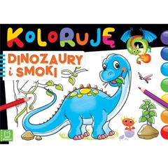 -Koloruję dinozaury i smoki