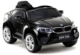 S.CENA 2075 - Auto na Akumulator BMW X6 Czarne Skóra, EVA