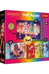 PROM TREFL 93307 Puzzle 3w1 Rainbow High/MGARainbow high
