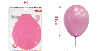 Balon gumowy różowy wielki 1 szt 90 cm FC0016