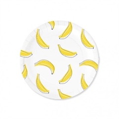 Papierowy talerz 7cali Banana party 511001