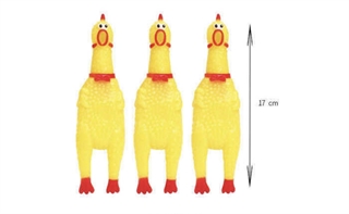 Gumowy piszczący kurczak dla psa 16cm 31330