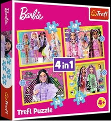 S.CENA Puzzle - _4w1_ - Wesoy Łwiat Barbie/Mattel, Barbie