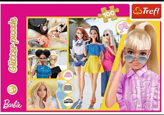 S.CENA Puzzle - _100 Glitter_ - BrokatowaBarbie / Mattel, Barbie