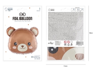Balon foliowy Miś 57x60cm 138397