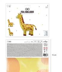 Balony foliowe stojący żyrafa 69x71cm 138366