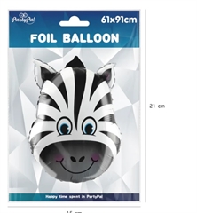 Balony foliowe zebra 61x91cm 142486