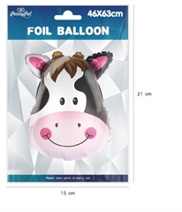 Balony foliowe krowa 46x63cm 460204