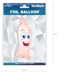 Balony foliowe prezerwatywa 42x98cm 460427