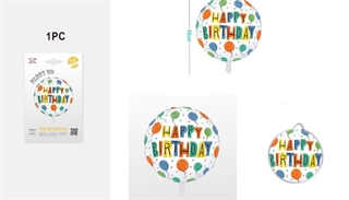 balon Happy Birthday 45cm FB2104