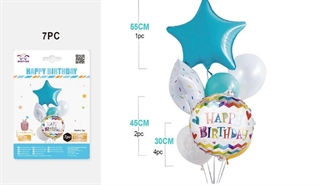Zestaw balonów Happy Birthday 7el. FD0261