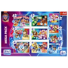 S.CENA Puzzle - _10w1_ - Wesoy dzie pieskw/ Viacom PAW PATROL: THE MIGHTY MOVIE 2023