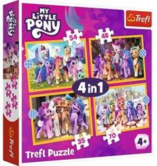 S.CENA Puzzle _4w1_ - Poznaj kucyki Pony/Hasbro, My Little Pony