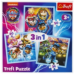 S.CENA Puzzle - _3w1_ - Moc Mighty Pups /Viacom PAW PATROL: THE MIGHTY MOVIE 2023