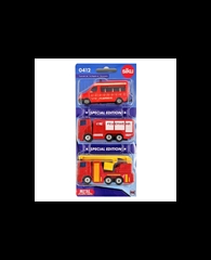 S.CENA Siku 0412 Zestaw pojazdów strazackich 3pack