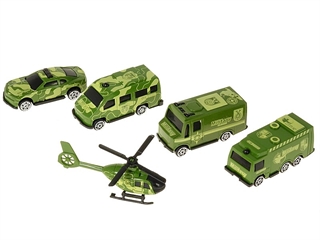 Zestaw 5 pojazdów wojskowych