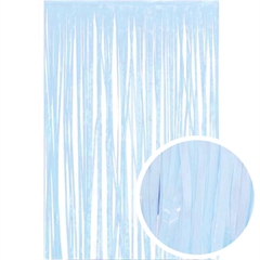 Kurtyna pastelowa jasnoniebieska, 100x200 cm
