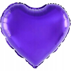 Balon foliowy serce fioletowe 18cali 460258