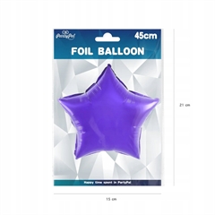 Balon foliowy gwiazda fioletowa 18cali 460257