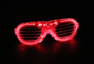 Okulary świecące LED czerwone