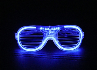 Okulary świecące LED niebieskie