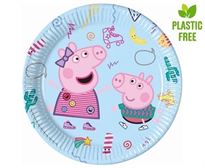 Talerzyki papierowe Peppa Pig (Hasbro), next generation, 23 cm, 8 szt. (plastic-free)