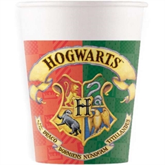 Kubeczki papierowe (WM) Harry Potter Hogwards Houses Warner, 200 ml, 8 szt. (SUP label) (dawniej 93506)