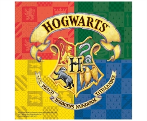 Serwetki papierowe   Harry Potter Hogwarts Houses  , rozm. 33 x 33 cm, 20 szt.