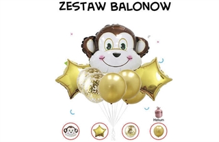 Zestaw balonów małpka 8szt 61584