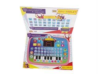 Tablet edukacyjny, wyświetlacz diody LED, 8 programów, wypukła klawiat
