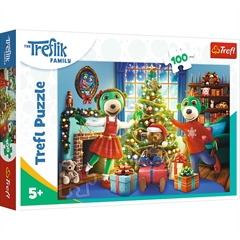 S.CENA Puzzle - _100_ - Zimowe Trefliki /KAZSTUDIO SA The Treflik Family