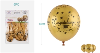 balony gumowe Congratulazioni- Gratulacje FA0839