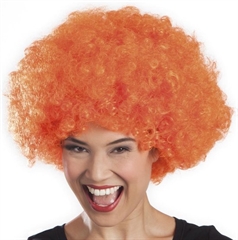 Peruka - hippie czerwone kręcone włosy