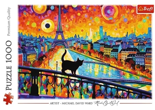 S.CENA Puzzle - _1000_ - Kot w Paryu