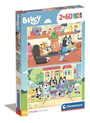 -CLE puzzle 2x60 SuperKolor Bluey 24813