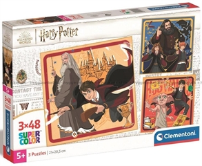 -CLE puzzle 3x48 SuperKolor HarryPotter 25312