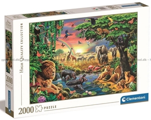 -CLE puzzle 2000 HQ The African gathering 32081