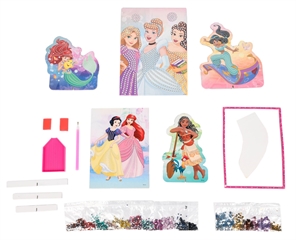 PROM TARG S.CENA Diamentowa mozaika Disney Princess2in1 z cekinami 1500 elementów