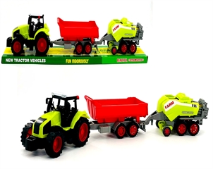 Traktor 2 maszyny fashion zielona klosz