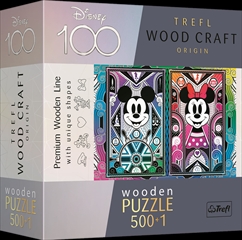 S.CENA Puzzle Drewniane - 20182   500+1 -Myszka Mickey i Minnie - Edycja specjalna